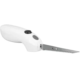 Fockety Elektrisches Messer zum Tranchieren von Fleisch, kabelloses elektrisches Filetiermesser aus Edelstahl mit ergonomischem Griff, elektrisches Tranchiermesser für Truthahn, Fleisch