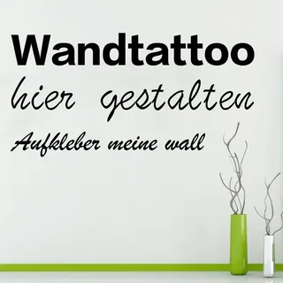 Wandtattoo Aufkleber Wunschtext selbst gestalten Wunschtext Wandaufkleber Datum Zitat oder Name Autoaufkleber Fahrrad Snowboard Aufkleber Sticker
