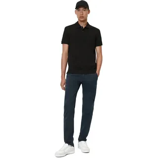 Marc O'Polo Marc OߴPolo Herren Kurzarm-Poloshirt aus Bio-Baumwolle Regular Fit, Schwarz (Black), XXL