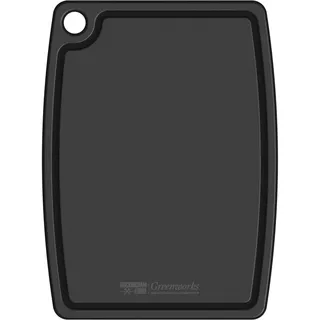 Greenworks Schneidebrett Recyceltes Plastik 44x33cm Schwarz