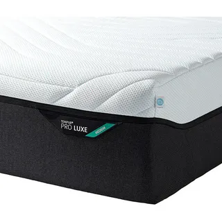 Tempur Matratze Pro Luxe® Coolquilt, Weiß, Textil, 90x200 cm, Made in Denmark, Über- und Sondergrößen erhältlich, Bezug abnehmbar/waschbar, für Hausstauballergiker geeignet, verstellbare Lattenroste schadstoffgeprüft, alternative Größen rundum abnehmbar, orthopädische Matratze, Schlafzimmer, Matratzen Shop, Matratzen, Viscoschaummatratze