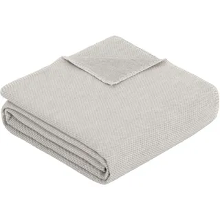 IBENA Wohndecke 70 x 100 cm Grau/Silber