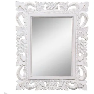 Barock Wandspiegel Spiegel Schminkspiegel Landhaus Shabby Chic Whitewash 40x50cm