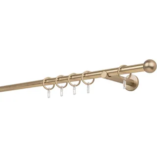 MYDECO Vorhangstange Ball 1-läufig Ø 20 mm 280 cm Grau