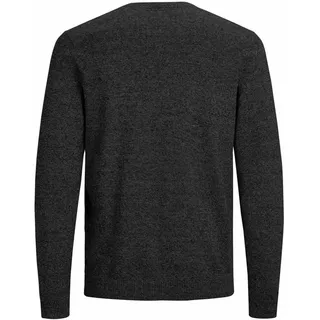 JACK & JONES Ebasic Knit Pullover Mit V-ausschnitt Dark Grey Melange L