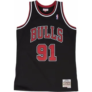 Mitchell & Ness Herren, Chicago Bulls 199798 Dennis Rodman Swingman Jersey black