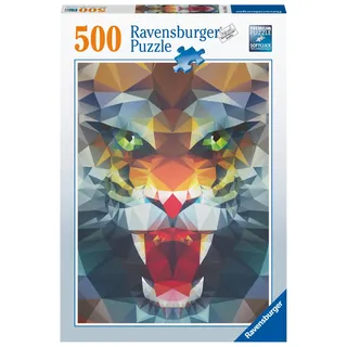 Ravensburger Verlag - Ravensburger Puzzle - Löwe aus Polygonen - 500 Teile