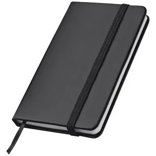 blank_book Notizbuch A7+ schwarz liniert