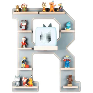 BOARTI Kinderregal Buchstabe R Holz grau
