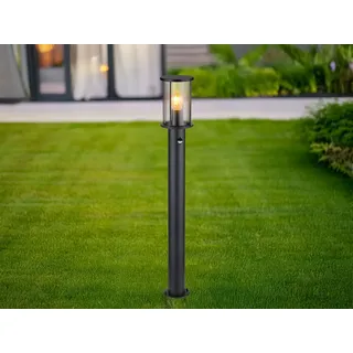 meine wunschleuchte Wegeleuchte Edelstahl H: 100cm mit Bewegungsmelder schwarz