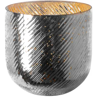 Fink Windlicht Vicky Glas Silber