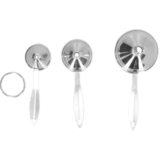 Trichter-Set, 3-in-1 Mini-Kleintrichter, Haushaltsöl-Lecktrichter, Edelstahl-Küchentrichter Zum Einfüllen von Öl, Essig, Wein, Gewürzsauce