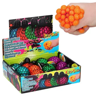 12 x Quetschball im Netz Antistressball Stressball Antistress Ball Squeeze