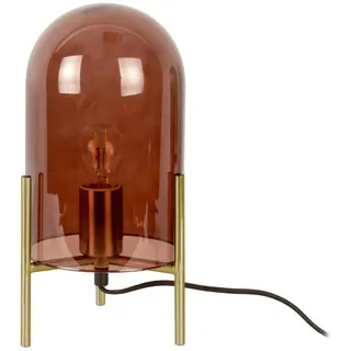 Leitmotiv Tischlampe Glass Bell - Braun - Ø16cm