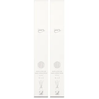 ipuro Exclusive Fibre Sticks Santal Blanc 5X - Fasersticks zum Nachfüllen für 240ml Diffusoren | Ersatzsticks für Diffusoren | Raumerfrischer, Raumduft Stäbchen | Duftstäbchen, Holzstäbchen