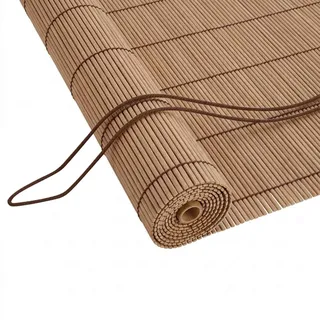 vidaXL Bambusrollo 40 x 220 cm / Fenstergröße (Velux) Braun