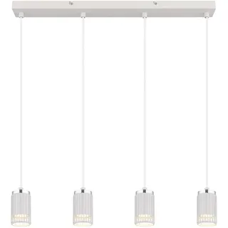 GLOBO KORBEN 0-flg. 120 cm rechteckig weiß chrom
