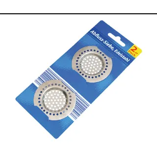 g. p. import von nonfood-waren gmbh Abflusssiebe Edelstahl 2er Pack Ø 70 mm
