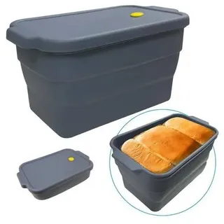 Brotbackform mit Deckel, Faltbar Silikon Backform, Toastbrot Backform,Brot Backen Form Antihaftbeschichtet, Wiederverwendbar für die Herstellung von