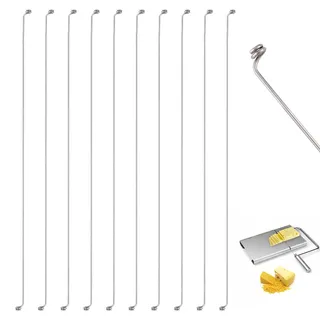 10 Stück Käsehobel Draht, 14cm Ersatzdrähte für Käsehobel Käseschneiderdrähte zum Schneiden von Weichkäse, Pasteten
