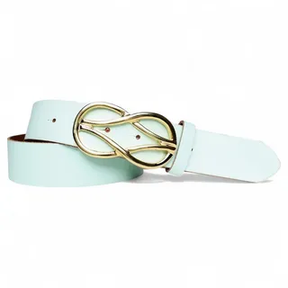FRONHOFER Hüftgürtel Damen Rindsleder breit (1-St) 4 cm, vergoldet, fürs Business grün Körperumfang 90 cm / Gesamtlänge 105 cm