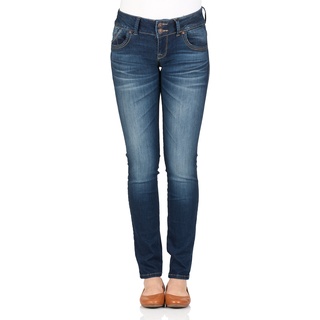LTB Jeans Molly - dunkle Slim Jeans mit breitem 2-Knopf Bund-W27 / L30