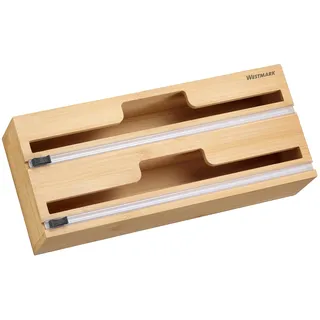 Westmark Folienspender mit Schneidvorrichtung – Bambus
