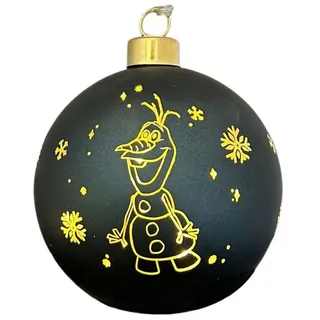 Disney LED Dekolicht Olaf Frozen Weihnachtskugel 10cm beleuchtet Ornament Weihnachtsschmuck, LED fest integriert
