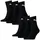 Short Crew Sportsocken 6er Schwarz 47-49