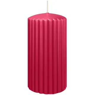 Wiedemann Kerzen Rillen Kerzen 150 x Ø 80 mm 4 St. Magenta