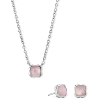 Coeur de Lion Schmuck-Set 1300/54-1920 - rosa, silber