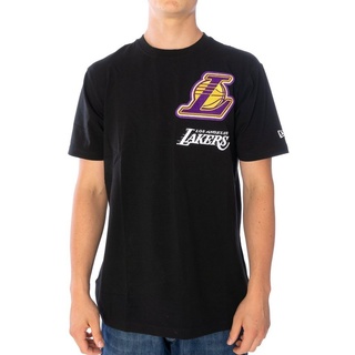 New Era T-Shirt New Era Logoselect Los Angeles Lakers T-Shirt Herren Shirt schwarz (1-tlg) schwarz XXXL