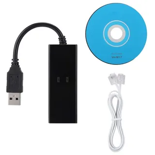 Garsent USB 56K Voice Fax Daten Externes V.92 USB Externes Modem Kompatibel mit XP