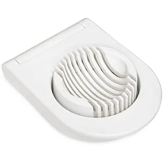 KitchenAid Eierschneider I Eierteiler I Schneidet auch hartgekochte Eier, Mozarella, Pilze, Käse, Wurst, Obst.. I 10 Edelstahldrähte I Spülmaschienenfest I weiss
