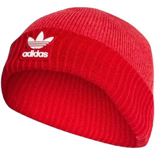 adidas Adicolor Cuff Knit Cap - Red, rot, One size - Einheitsgröße