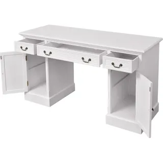 vidaXL Schreibtisch Sekretär Weiß 140 x 48 x 80 cm