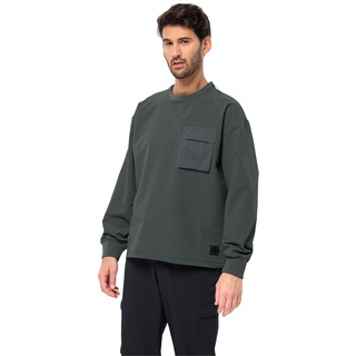 Jack Wolfskin Wandermood Pullover Men Outdoor-Pullover Herren XL grau slate green