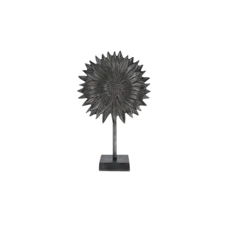 Deko Objekt  Blume , schwarz , Aluminium , Maße (cm): B: 29 H: 47,5 T: 12,5