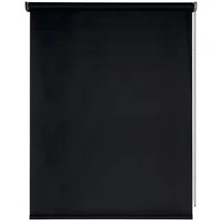 Verdunklungsrollo für Innenbereich Fenster und Balkontür Blackout Rollo Thermorollo Montage mit Bohren an Wand oder Decke STORESDECO Verdunkelungsrollo Schwarz 80x250 cm Stoffbreite 76,5 cm