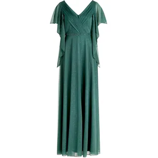 Vera Mont Abendkleid Glitzer-Look Grün/Grau 38
