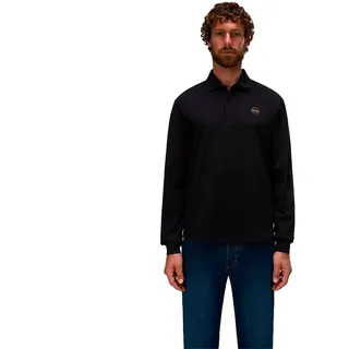 Napapijri Badge Langarm-polo - Black Beauty - XS