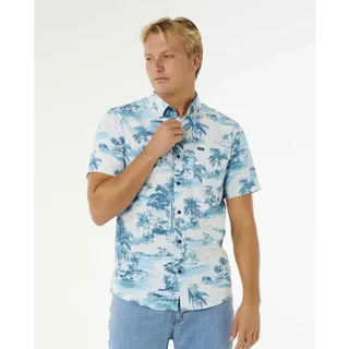 Rip Curl Sessions Kurzarmhemd Glacier Blue L