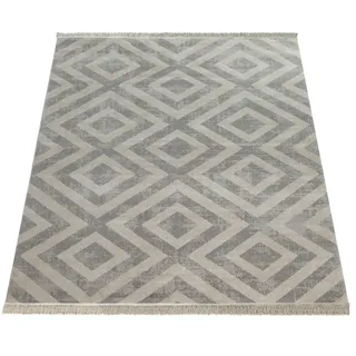 Paco Home Outdoorteppich, Dunkelgrau, Textil, Rund, 200x200 cm, strapazierfähig, für Fußbodenheizung geeignet, Teppiche & Böden, Teppiche, Outdoorteppiche