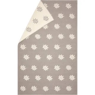 David Fussenegger Edelweiß Plaid 135 x 200 cm Rauch/Beige