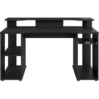 Gaming-Tisch Jeu mit LED-Licht, Schwarz