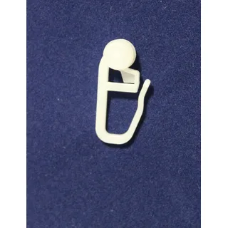 100 Gardinen Röllchen 7 mm mit Gardinenhaken Gardinenzubehör Rollringe mit Faltenleghaken und Sicherheitsverschluß Natur
