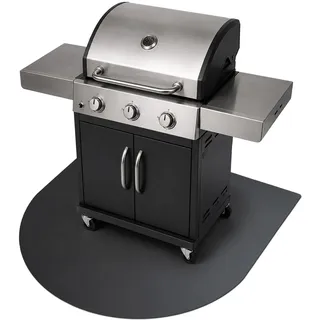 Metall Arch Shape Grillmatte Bodenschutz Feuerfeste Unterlage für Grill 100 cm