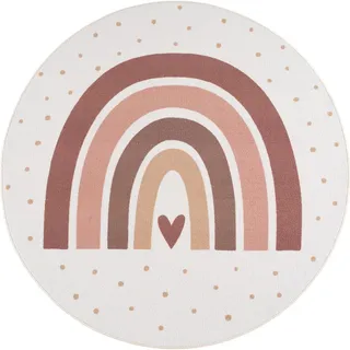 KADIMA DESIGN TINO Kinderteppich 200 x 200 cm Beige/Creme