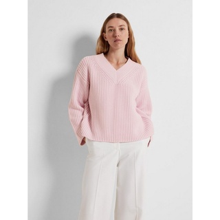 SELECTED FEMME Strickpullover Eleganter Grobstrick Pullover Lockerer Struktur Sweater SLFSELMA 6706 in Pink grau XXL (44)
