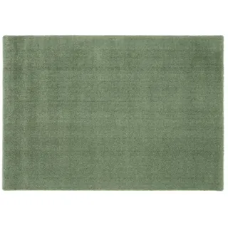 Hochflorteppich , grün , Synthetische Fasern , Maße (cm): B: 140 H: 3